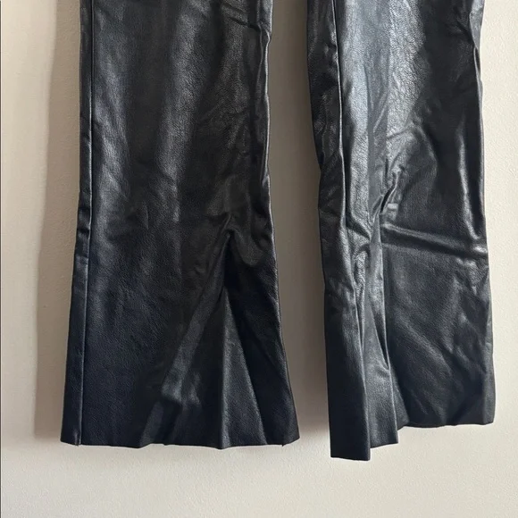 Commando • Black Faux Leather bootleg pants - Picture 3 of 5